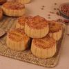 Пластиковая игрушка-лунный кекс - Вкусы: Желток, Семена лотоса, Паста из красных бобов - Реквизит для витрины/фотографии