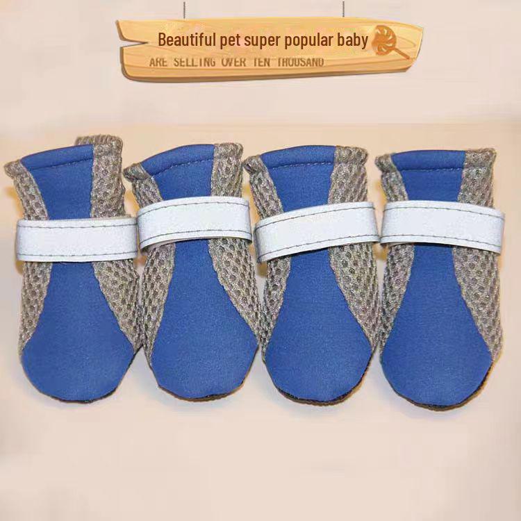 Обувь для собак мелких пород из дышащей сетки — бишон, тедди, грязезащитные чехлы на весну и осень