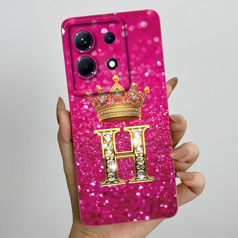 Для Infinix Note 30 4G 5G Note30 Pro VIP 30i Модный Чехол для Телефона с Инициалами для Пары Мягкий Силикон ТПУ Защитный Чехол для Камеры