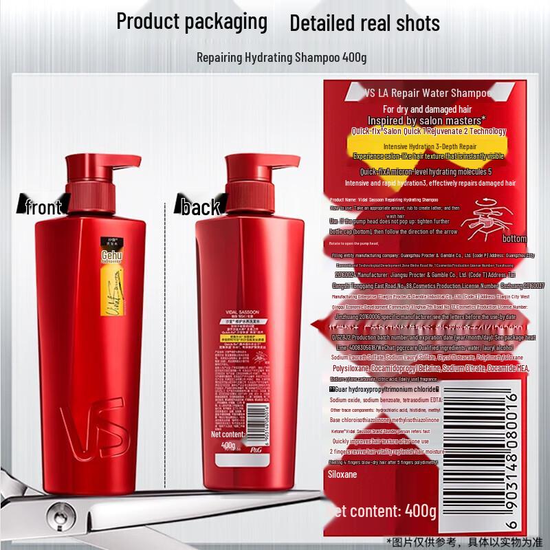 Vidal Sassoon Repair & Hydrating Shampoo Triple Pack
