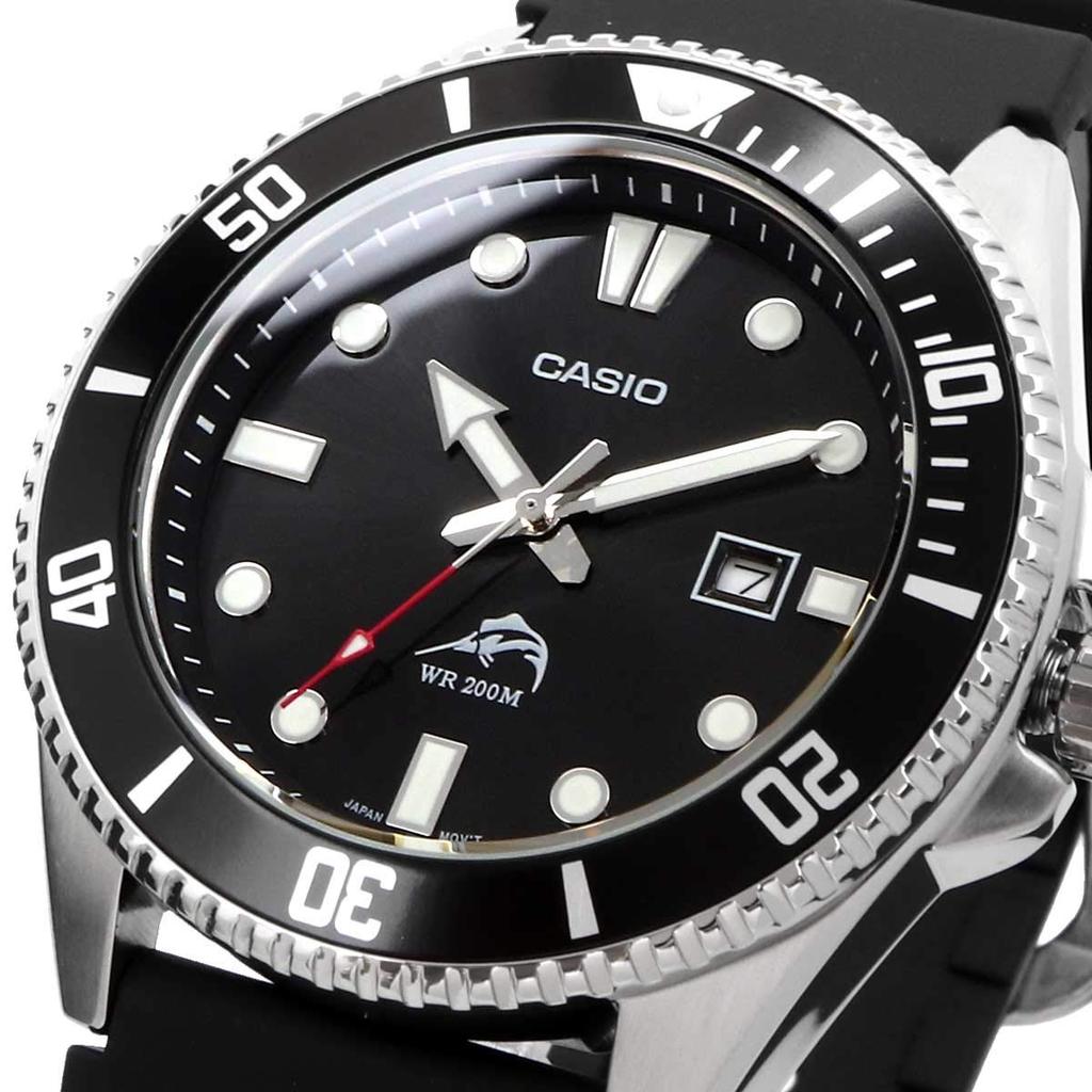 Casio Мужские дайверские часы серии MDV-106 – Черные