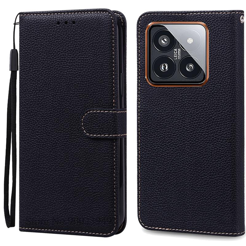 Чехол Mi 14 Mi14 Xiaomi14 Pro для Xiaomi 14, кожаный чехол-кошелек, флип-чехол для Xiaomi 14 Pro, чехол-коробка для Xiaomi Mi 14, чехлы