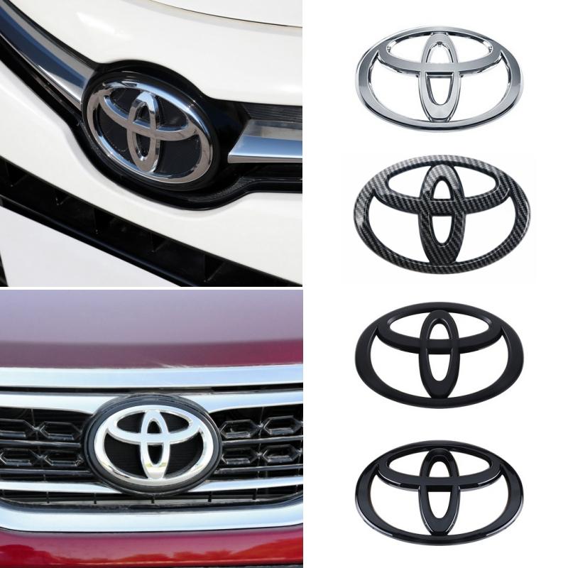 3D ABS Front Rear Emblem Badge for Toyota Corolla Camry Reiz Highlander Grille Trunk Exterior Modification Car Accessories QRSNV1