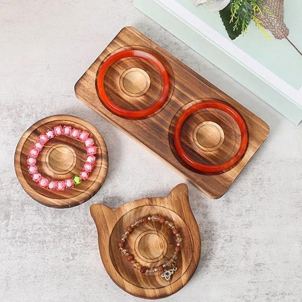 Дизайн ремесло хранения деревянные бусины браслет держатель DIY ожерелье бисер пластина женщины леди