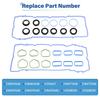 VS50805R Valve Cover Gasket Set, Compatible With Dodge 2011- Avenger Challenger Durango Caravan Journey Ram ProMaster 1500 2500 3500, Grand Cherokee