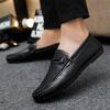 Men Loafers 2024 New Leather Shoes Men Casual Shoes Moccasins Breathable Sneakers Men Driving Shoes Comfort Flats