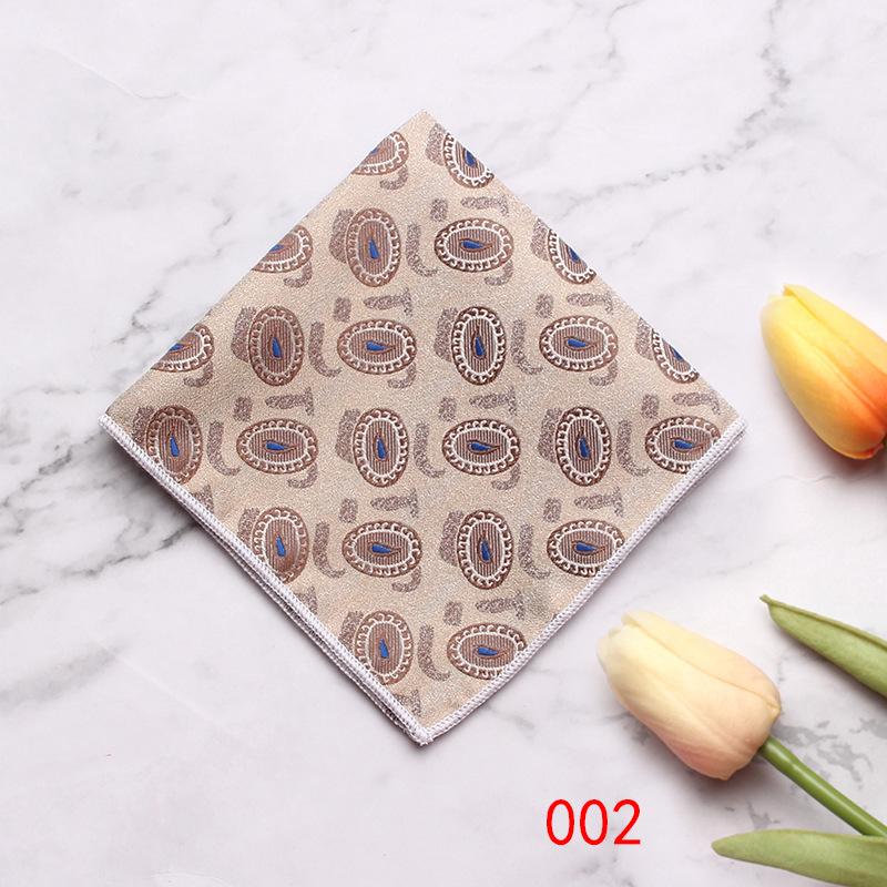 British Style Men'S Suit Pocket Towel Small Flower Type Business Retro Banquet Suit Small Square Scarf Chest Towel Handkerchief