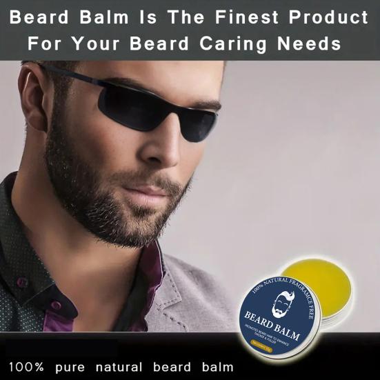 Бальзам для бороды Yousheng для мужчин 50 г Растительные экстракты Крем для бороды Смягчает Укрепляет Бороду Увлажняет Кожу Уход за Бородой Эфирные масла