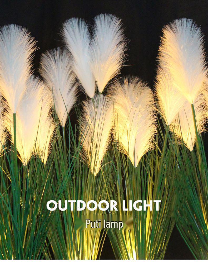 LED Solar Reed Garden Light for Outdoor Decor