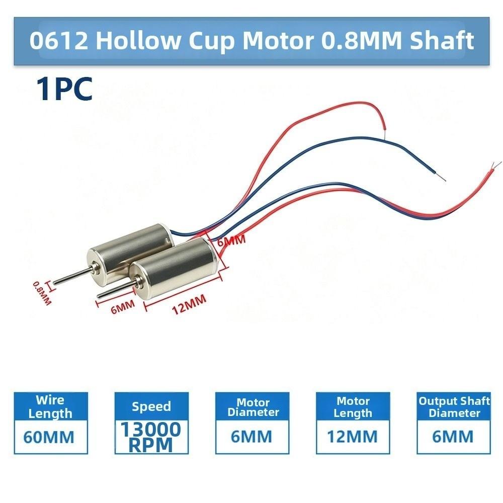Metal DC Motor 3-3.7VDC Motor For Model Airplane UAV Accessories