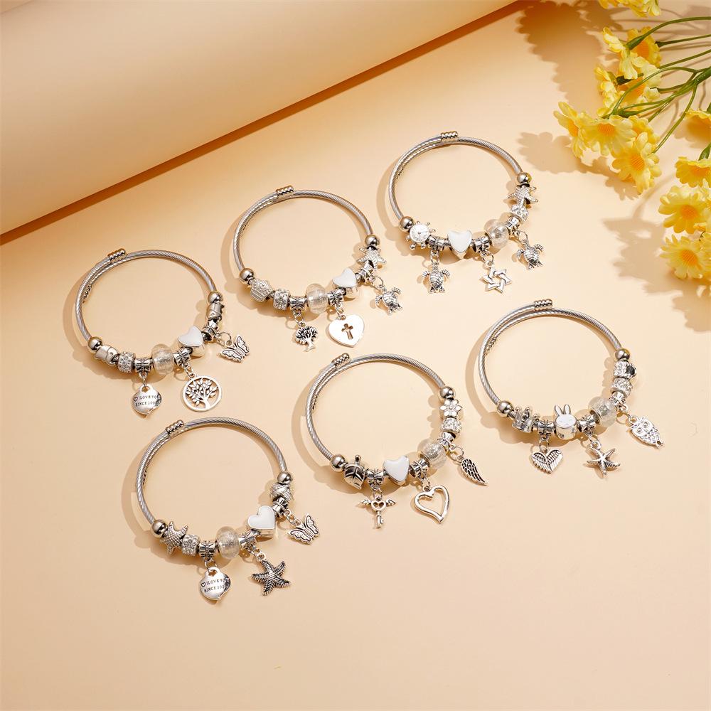 Модный европейско-американский браслет в стиле Панджиа с бисером и стразами для женщин