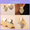 Metal Heartshaped Earrings For Women Fashion Geometric Design Gift Wedding