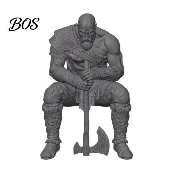 Статуэтка Воина, 3D-печать, Деталь Костюма, Фигурка по Скандинавской Мифологии с Оружием-Украшением, Коллекционная Фигурка для Украшения Дома и Офиса, Статуэтка с Текстурой