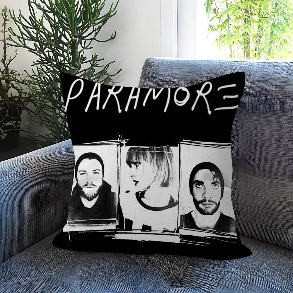Подушка с логотипом группы Paramore Чехлы для подушек Декор в деревенском стиле Домашние декоративные наволочки для дивана