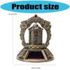 Solar Powered Tibetan Prayer Wheel Buddhist Decorative Ornament for Meditations,Yogas,Relaxation Decors Car Accessories