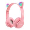 Bluetooth Wireless Headphones Cat Ear Glow Light Stereo Bass Helmets PC Phone Gaming Over-Ear Headset Children Gamer Girl Gifts