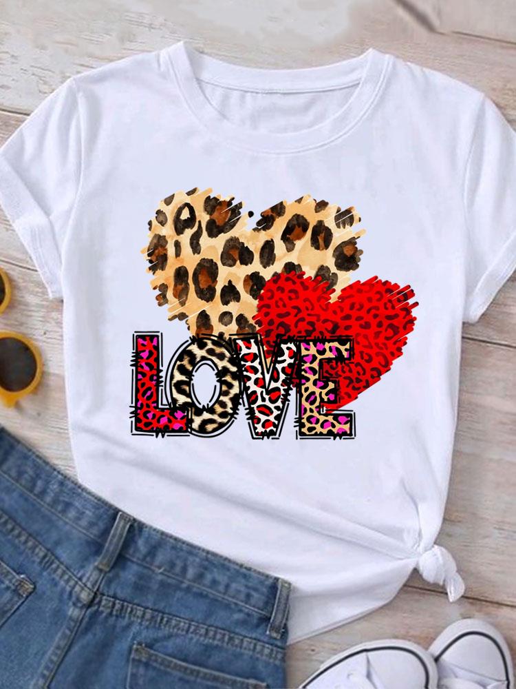 (Asian Size) Casual O-neck Tee Cartoon Trend 90s Clothing Top Short Sleeve T Shirt Fashion Print Lady Female Women Graphic T-shirts