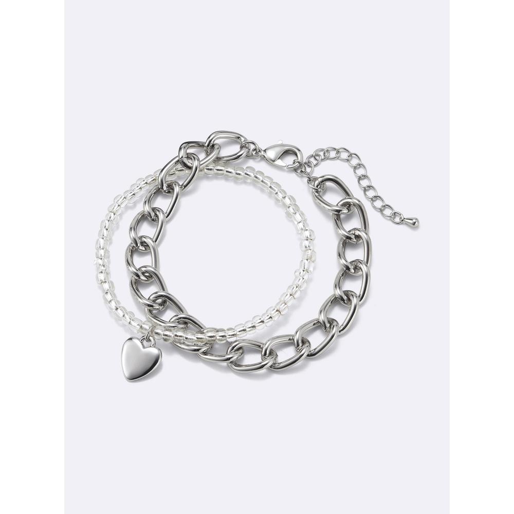 GU by Uniqlo Браслет из бусин с мотивом сердца