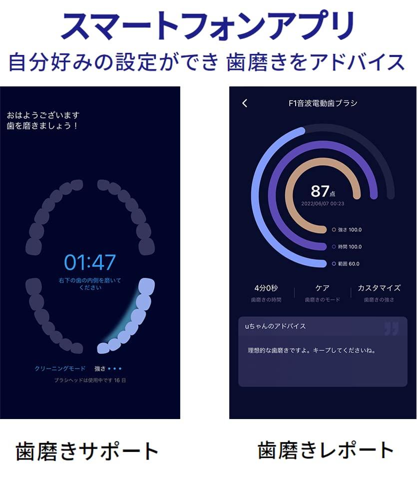 Электрическая зубная щетка Usmile F1 Black Ультразвуковое отбеливание Удобно носить с собой В комплекте с футляром Перезаряжаемый USB Не нужно заряжать 365 дней Type-C []