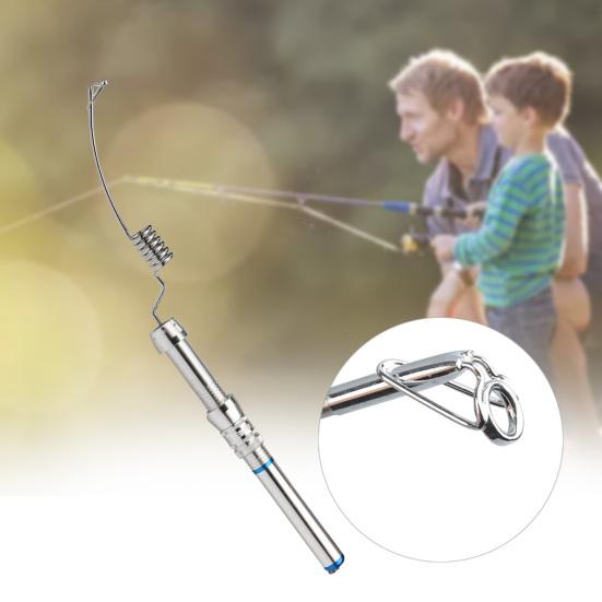 Mini Portable Stainless Steel Lightweight Fishing Sea Boat Rod Ocean Pole Tackle