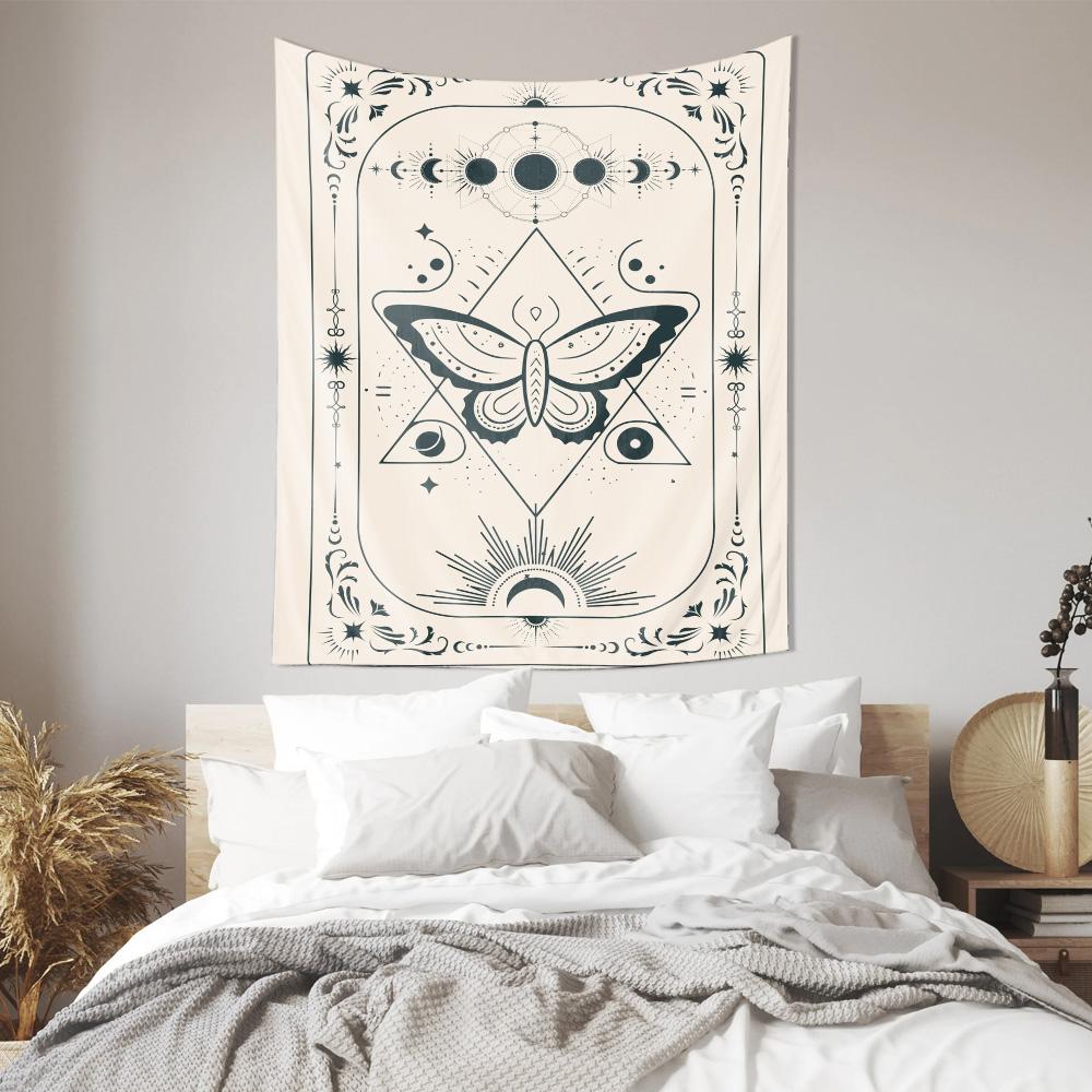 Mysterious Geometric Butterfly Tapestry Art Wall Decor New Choice for Home Decor
