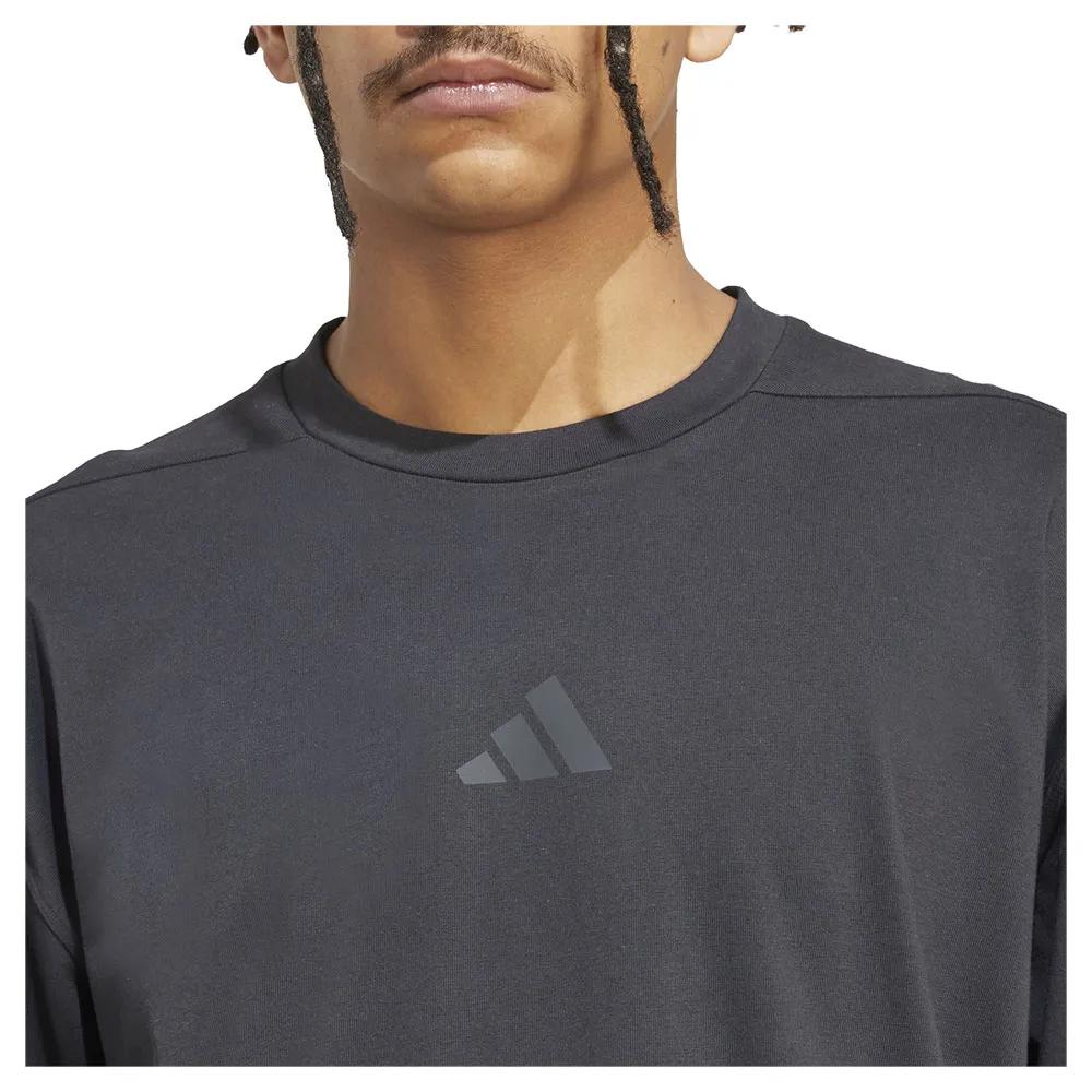 Adidas Power Oversize T-shirt 74% Cotton 26% Recycled Polyester grey