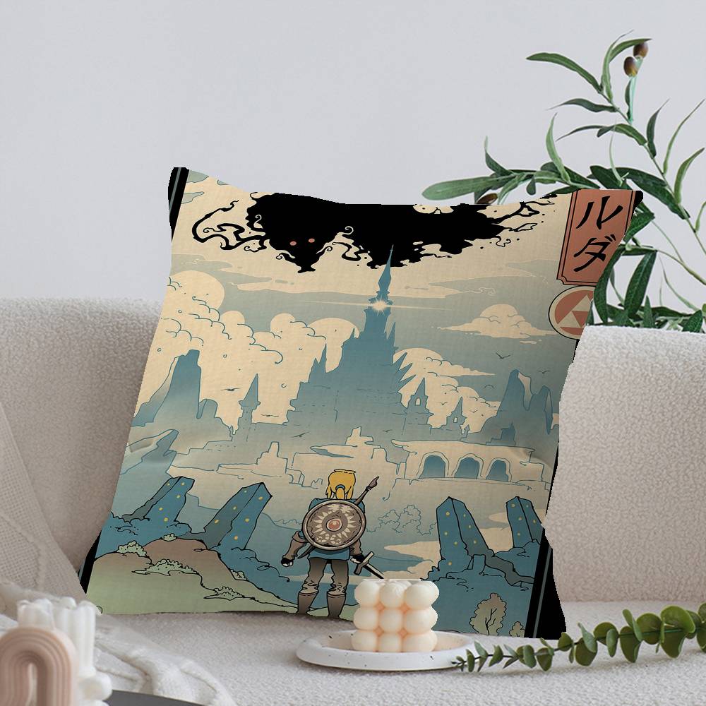 Коллекция Укиё-э Studio Ghibli Офисная подушка-подушка Наволочка Чехол для автомобильной подушки 45X45 см Наволочка для поясничной подушки Наволочка для диванной подушки