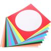 20Pcs Paper Drawing Mat Board Square Outer Round Inner Vintage Sketch Paper Mat Lightweight Art Mount Kid Drawing Creation