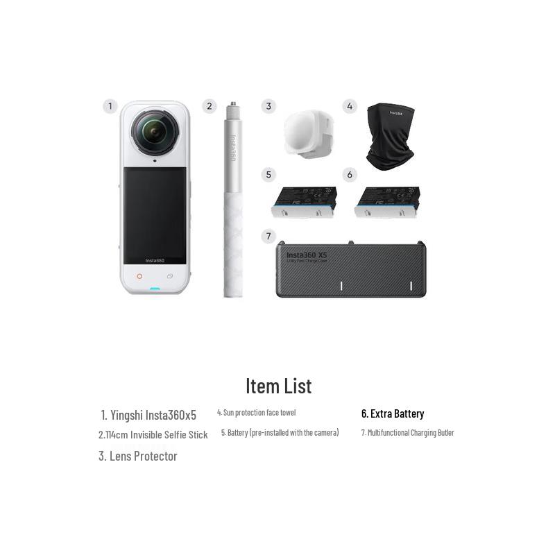 Insta360 X5 8K 360° Панорамная экшн-камера (Китайская версия)