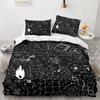 Modern Duvet Cover Set School Genius Smart Student Math Geometry Science Number Formule Image Decorative Polyester Bedding Set