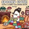 Cartoon Coloring Book Single-Sided Pages Spooky Design Adults Teens Relaxation Coloring Page Illustrations