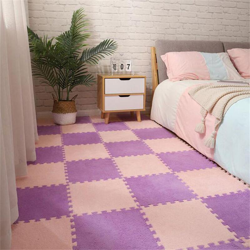 10/20 шт. 30*30 см ковры для гостиной, прикроватные детские мягкие волшебные плюшевые головоломки, толстые моющиеся коврики для ползания