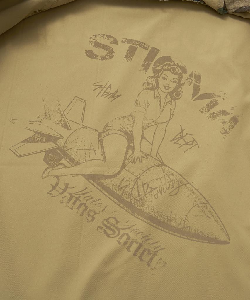 Stigma S56 Oversized Crop Military Jacket Camo