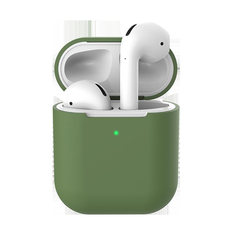 Pure Color AirPods 2 Apple Case Мягкий силиконовый защитный чехол для беспроводной Bluetooth-гарнитуры