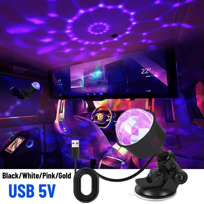 5 В USB Питание RGB Светодиодный Сценический Диско DJ Свет Магический Танцевальный Проектор Атмосферный Шоу-Лампа для Автомобиля Рождественский Подарок KTV Вечеринка Клуб