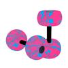 Water Sports Dumbbell Set Soft Grip Aquatic Exercise Water Weights Swimming Dumbbells Strength Training Equipment