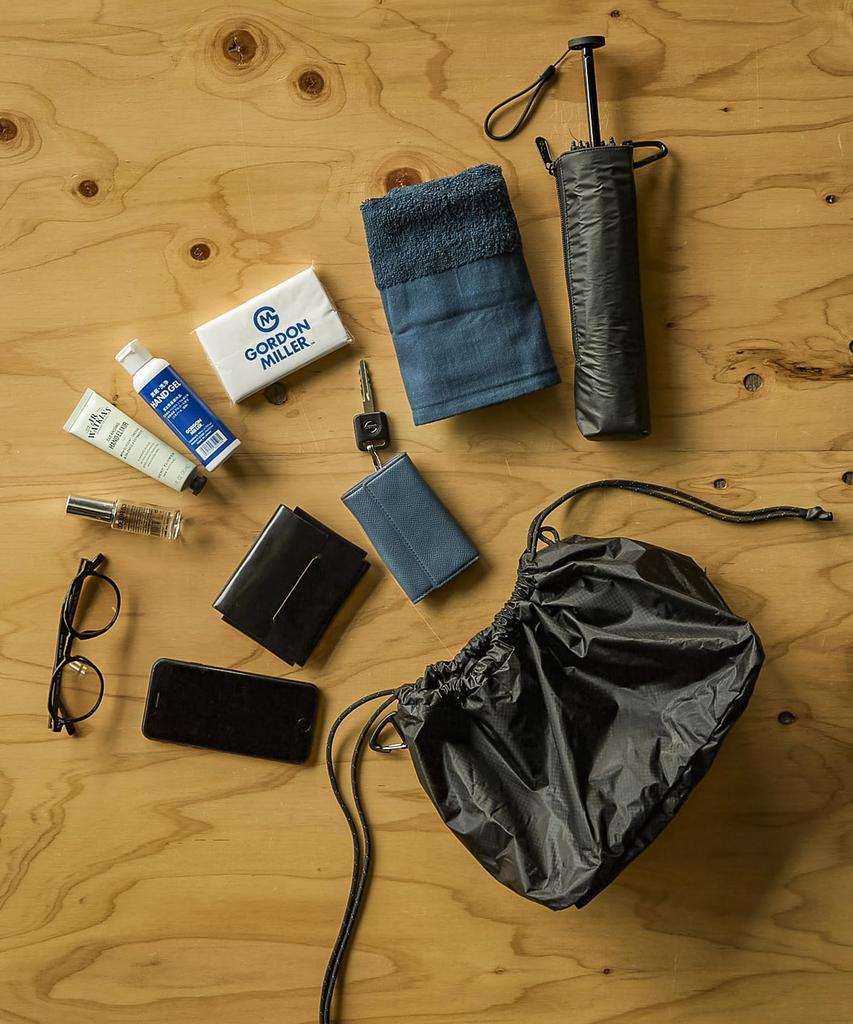 Сумка для личных вещей Gordon Miller из нейлона Cordura Ripstop, 8 л, Высоко водостойкая, Ультралегкая, с карабином, Черная, 01813381