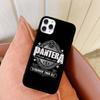 Dark Heavy Metal Rock P-PanteraS Band For IPhone 11 12 13 14 15 16 17 Pro Max Plus TPU+PC Shockproof Back Phone Cases
