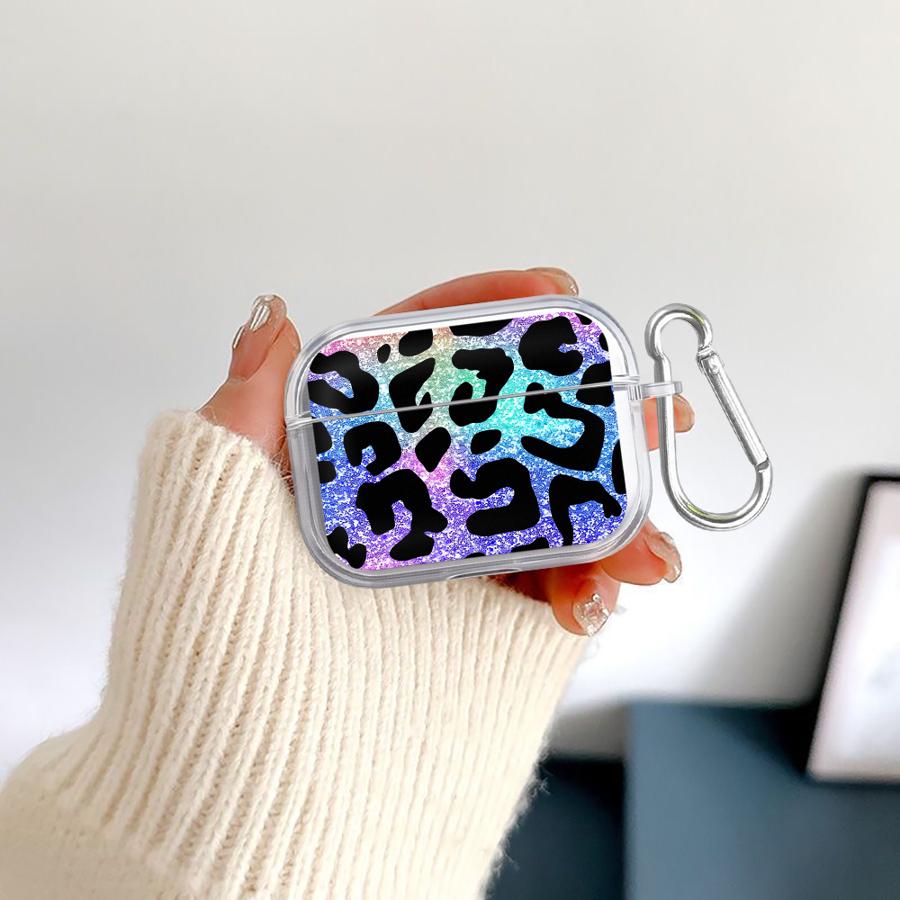 Прозрачные Чехлы для Наушников Чехол Для Airpods 1 Pro3 Pro Pro2 4 3 2 Цвет Леопардовый Принт