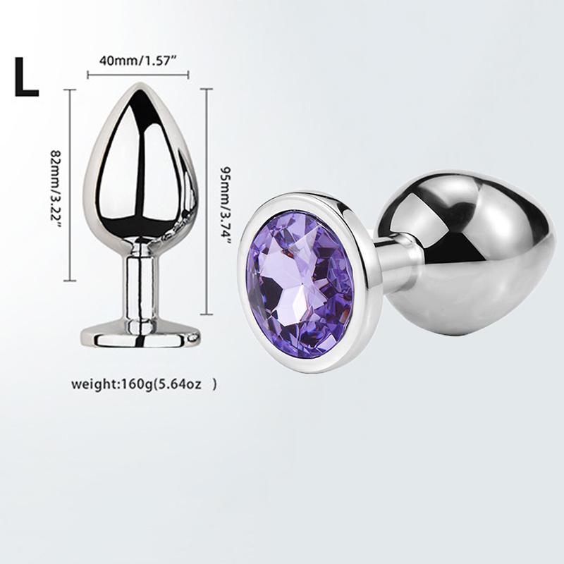 Мини Анальная пробка Игрушки для взрослых Для мужчин Женщин Анальная пробка Металл Эротика Интимная Эротика Секс-игрушки Пары Товары для взрослых XXS XS SML