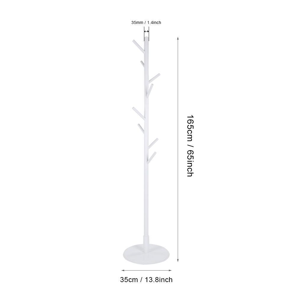 Собранная деревянная вешалка для пальто шляпа дерево вертикальная вешалка для куртки ткань 8 крючков