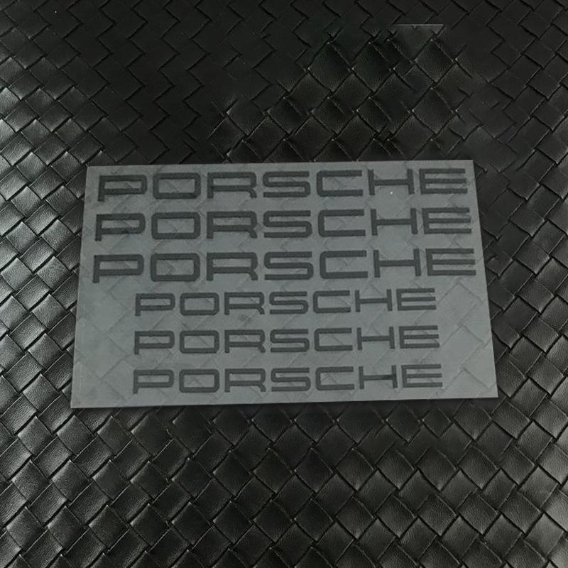 HUPX5 6pcs For Porsche Cayenne Panamera Macan 911 Taycan Boxster Cayman 918 Pajun Car Personality Sticker Fuel Tank Helmet Bike Decal