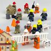 Управление огнем Носилки Лестница Спасение Минифигурка Строительный блок Город Фигурка Части MOC Кирпичи Модель Наборы Образовательные игрушки