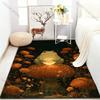 1PC Frog on mushroom holding glowing orb Carpet for Living Room Bedroom Sofa Home Decor Rus Non-slip Floor Mat Luxury Gift
