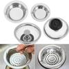 Steel Mesh Cleaning Waste Drainer Food Hair Stopper Sink Strainer Colander Plug Filter Basket
