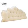 Soft Support Cushion for Reading Headboard with Ruffle Trim, Dorm Pillow, Crown Shape, Bed Trim Wedge Pillow College Bedroom Decor, Back Large
