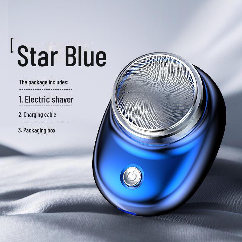 Двухголовочная аккумуляторная мужская портативная электробритва