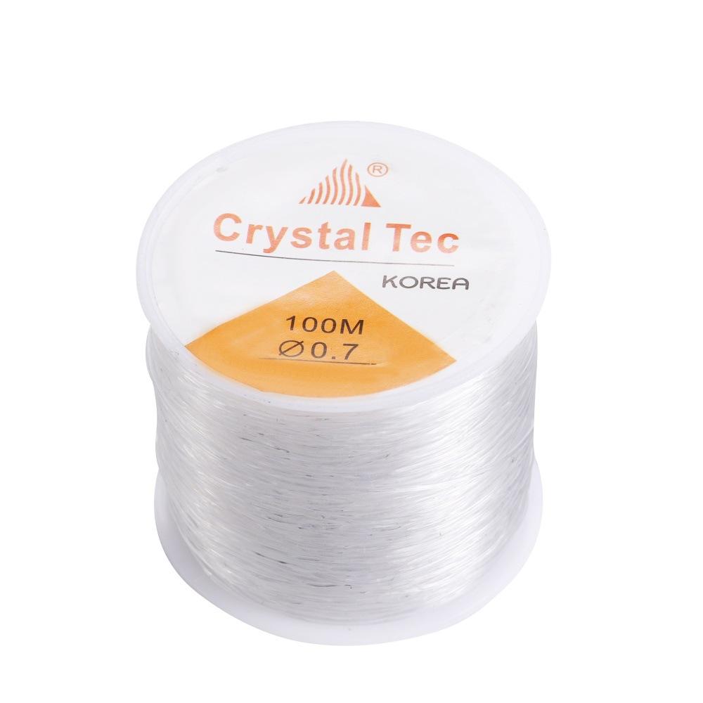 100m Strong Elastic Crystal Cord Beading Thread DIY Jewelry Making Necklace Bracelet Beads String Stretchable Thickness 0.5-1mm