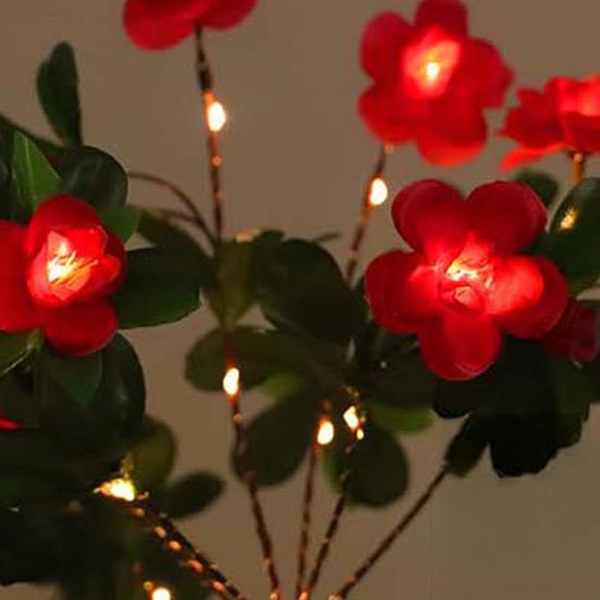 Светодиодный солнечный фонарь в форме цветка IP65 Водонепроницаемый Автоматическое включение/выключение Простая установка