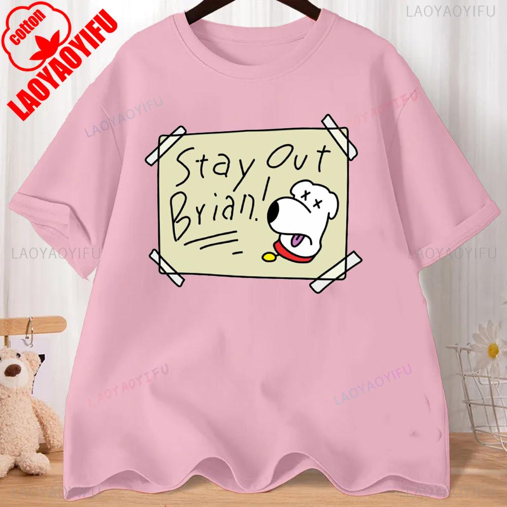 FMILY GUY Stewie Tattoo Brian Cartoon FMILY GUY Printed T-shirt for Fitness Training Jogging Outdoor Activities